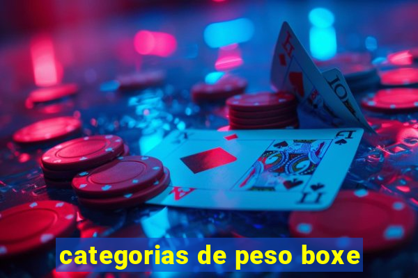 categorias de peso boxe