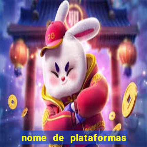 nome de plataformas de jogos