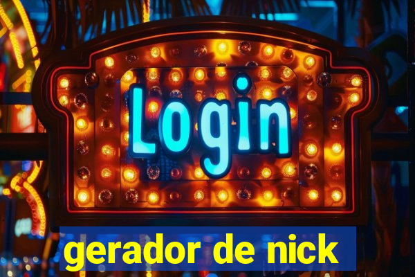 gerador de nick